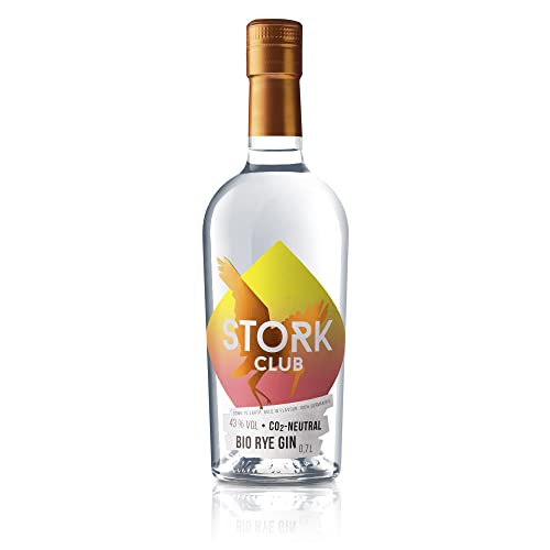 STORK CLUB Bio Rye Gin (1 x 0,7 l) – klimaneutraler und veganer Bio-Gin mit 43% vol.