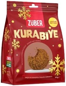 Züber Yulaflı Tarçınlı ve Zencefilli Kurabiye 80g x 12 Adet