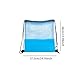 kowaku Drawstring Basketball Backpack Basketball Mesh Bag Oxford Cloth Drawstring Mesh Bag for Football Traning Swimming, Blue