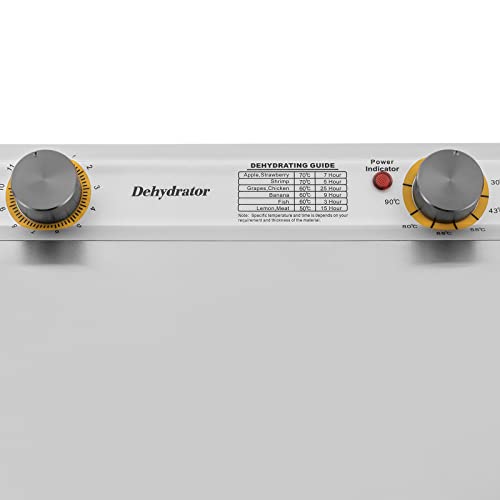 18 Trays Food Dehydrator Machine Commercial Dehydrator Dryer Machine,600W Jerky Maker Dehydrators with Adjustable Timer & Temperature Control,Stainless Steel Food Dryer for Jerky Vegetable Fruit Meat