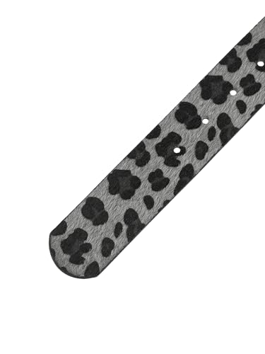 Womens Leopard Printed Retro Belts, 1.5" Width Wide Faux Fur Leather Round Buckle Waistband for Jeans Pants3