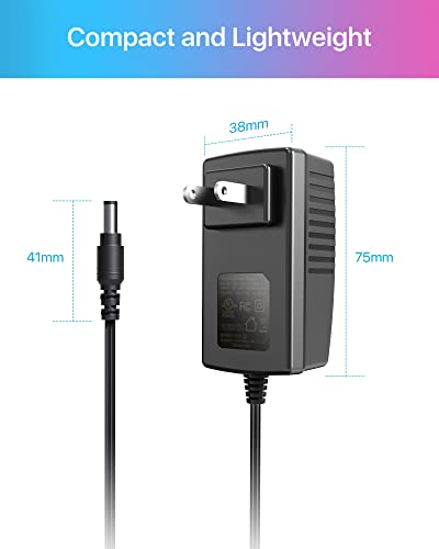 image for ZOSI DC 12V 1A 1000mA US CCTV Power Supply Adapter 3m Long Power Cords