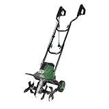 Prostormer 14 Inch Corded Electric Tiller Cultivator, 10Amp Motor with 4 Steel Tines, Corded Garden Tiller for Soil Cultivation, Lawn, and Yard Care