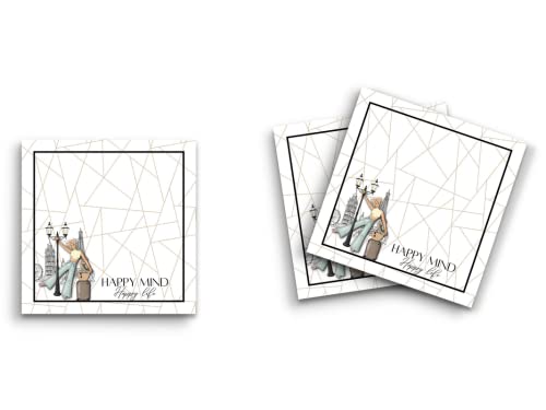Notes adhésives 7,6 x 7,6 cm repositionnables pour papeterie de bureau