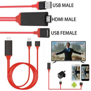 Master Cables Universal Micro Usb Mhl To Hdmi Media Hdtv Adapter 6.5Ft Cable 11 Pin For Samsung Galaxy S4 S5 Note 2 3 4 8 Note Edge Htc M8 Htc One Lg Sony Android Cell Phone Branded #TOP3