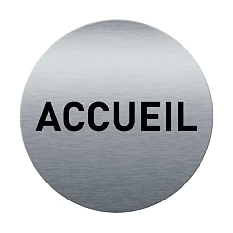 Plaque de porte Aluminium brossé AUA SIGNALETIQUE Cover