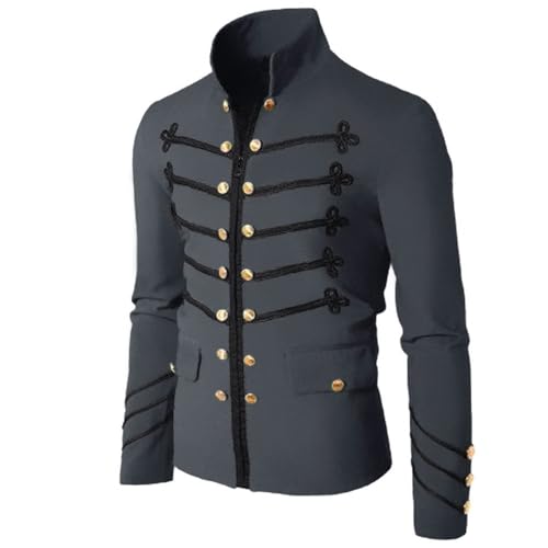 Chaqueta medieval renacentista para hombre, abrigo gótico