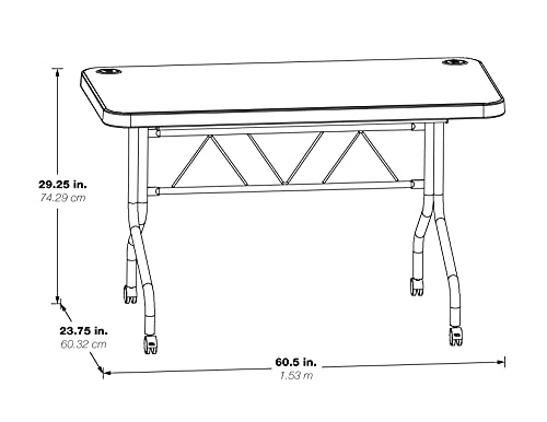 Office-Star-Tavolo-da-allenamento-multiuso-con-rotelle-di-bloccaggio-per-uso-domestico-o-ufficio-metalloplasticaresina-grigio-chiaro-15-cm
