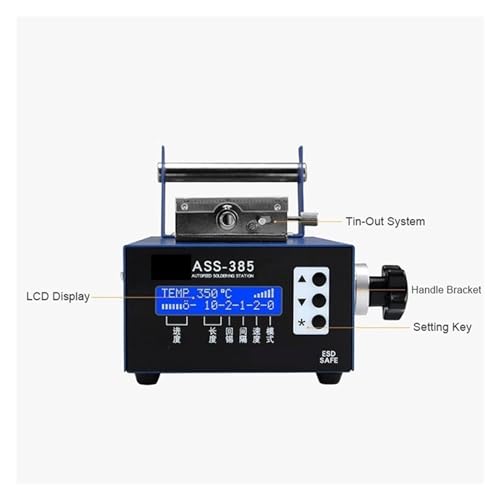 Estación de soldadura ASS-385A digital de 75W para solucionar atascos de estaño manual 7