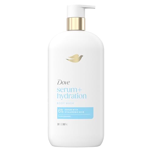 Dove Body Wash Hydration Boost Actively drenches dry skin 6% hydration serum with hyaluronic 30 fl oz