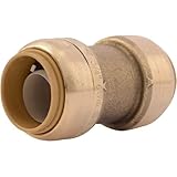 SharkBite U016LFA4 Straight Coupling Plumbing Fitting, PEX Fittings, Push-to-Connect, Coupler,...