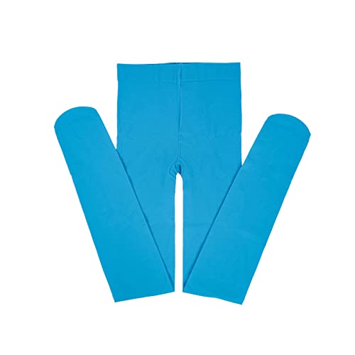 Solid Color Pantyhose for Toddler Kids Girls Stretchy Tights Ballet Dance Pantyhose Nylon Stockings (BU1, 2-4 Years)
