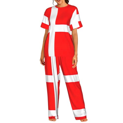 Pyjama femme motif scandinave à offrir pour faire plaisir avec un ensemble nuit doux taille S à 3XL