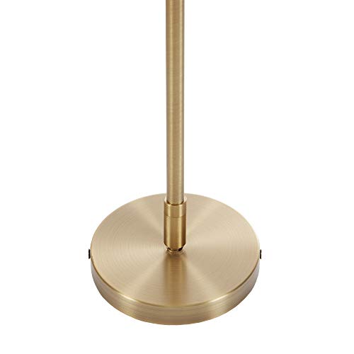 Hampton Hill Presidio 5 Modern Chandeliers-Metal, White Fabric Shade Pendant Light Lamp Ceiling Dining Lighting Fixtures Hanging, 24" Wide, Gold/White #TOP4