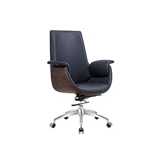 CHICAI Game Stoel, Verstelbaar bureau en stoel, moderne computer stoel met hoofdsteun, 360 ° draaibare armleuning stoel, roller executive stoel, PU lederen afwerking (Kleur: Zwart)