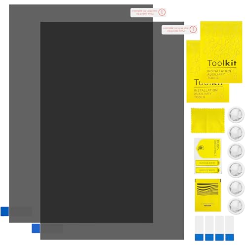 Steinfinit Polarizing Film 2 Pcs LCD Polarized Film with Cleaning Kit Adhesive Polarizer 7.9 X 11.9 in Suitable for Replacing LCD Screens in Switch Game Consoles Watches Cars and Projectors