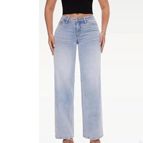 Butt Lifting Jeans for Women Wide Leg High Waisted Straight Fashion Denim 2025 Trendy Spring Summer Pants4