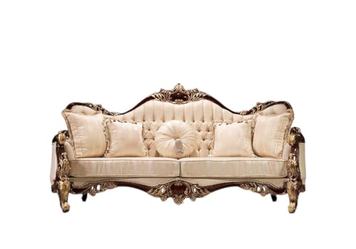 Image of Wooden Sofa Set Carving for Living Room (5 Seater Sofa @1)