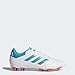 adidas Performance  Women's Goletto VI FG W Soccer Shoe, White/Energy Blue Easy Coral S, 7.5 M US
