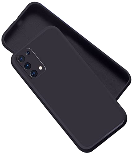 Image of A rtistque Back Cover Case for Oppo A74 5G with Camera Protection | Shockproof TPU | Stylish Protective Design | Slim Fit | Ultra Matte | Oppo A74 5G Back Cover - Black