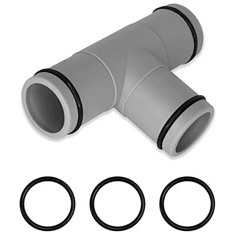 KarDor Swimming Pool Hose Adapter,32mm Hose Connector,Above Ground Pool Pump Fittings/Parts/Plunger Valve/Filter,Gray Cover