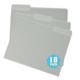 pmybupo 18 Pack Colored File Folders,1/3-Cut Tab,Letter Size,Durable Paper Folders,Office Supplies(4281U)