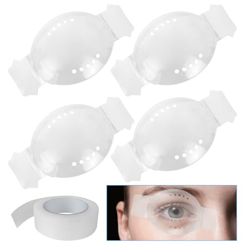 4 protectores oculares transparentes para después de la cirugía de cataratas, parches oculares transparentes para cirugía ocular, protectores oculares transpirables para después de la cirugía