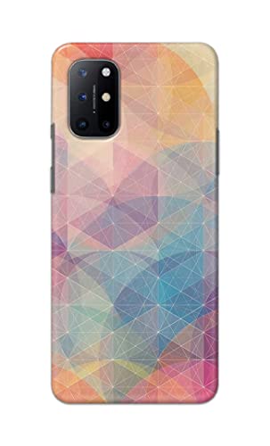 Image of Printed Hard Back Cover Case for OnePlus 8T | OnePlus 8T+ 5G Back Cover (Crumpled Paper Design) -1803