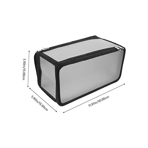 Outanaya Clear Versatile Compliant Makeup Travel Carry And On Zipper Storage Organizer Outdoor L With Accessories Multi-Function Toiletry Black Reusable Women - Clothes Men Bag Foldable #TOP6