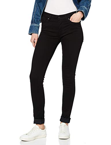 Tommy Jeans Curve SKINNY JEAN - Vaqueros Pitillo - Denim Black/denim Negro