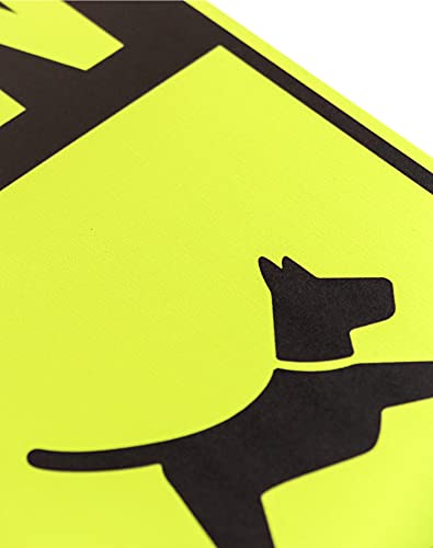 QWORK® Slow Down Sign, "Kids and Pets at Play" Street Sign Warning Plaque Waterproof Anti-Glare 8" x 12" (20 x 30 cm), 2 Pack - Image 3
