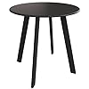 Grand patio outdoor side table small round end table with square feet e coated steel side accent table great for patio balcony  urban country home decor