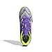 adidas F50 Club Indoor Sneaker, Purple Rush/White/Lucid Lemon, 4 US Unisex Big Kid