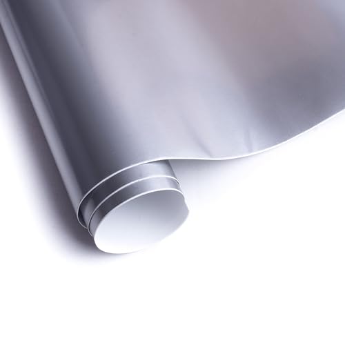 Image of Itsy Bitsy Vinyl Glossy Silver 12inch X 2ft 1 Roll | for Home Kitchen Countertop, Cabinet Furniture, Oil Proof, Table Top, Wall, Car Wrap Sheet, Wallpaper, Waterproof Vehicle Sticker