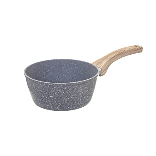 Secret de Gourmet - Casserole D 18 cm en Aluminium Forgé aspect pierre Ligne Nature