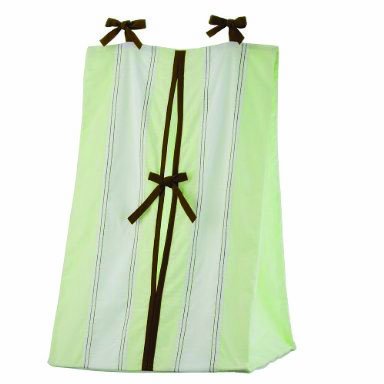 Bacati - Empilhador de fraldas Metro Lime/Branco/Chocolate