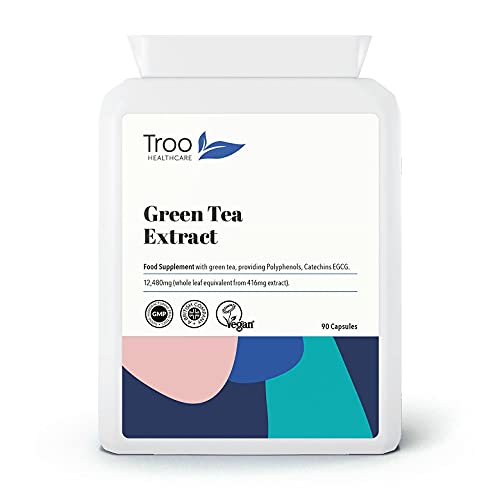 Troo Health Care Green Tea Extract Supplement, 90 Capsules
