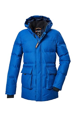 killtec Jungen Steppparka/Parka mit Kapuze KOW 375 BYS QLTD PRK, dunkel stahlblau, 164, 42168-000