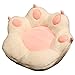 Cuscino per seduta a forma di zampa di gatto, 40 cm, morbido peluche a forma di zampa, cuscino per sedia da ufficio, cuscino pigro per divano (beige, 40 cm)