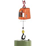 2-in-1 Electric Hoist Winch,1500w Portable Winch Hoist with Remote Control,Strong 1100lbs Capacity-Used in Garden, Forest, Factory, Warehouse, Garage, Construction Site Use