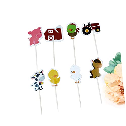Abaodam 72 Peças Decoração De Sorvete Decoração De Bolo De Aniversário Toppers De Cupcake Topper De