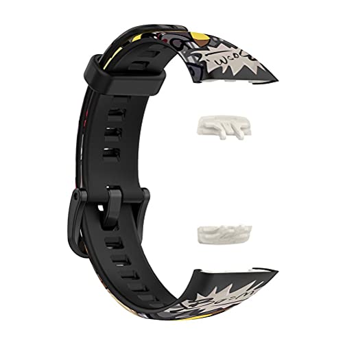 Eeneme Watch Band Straps Compatible for Huawei Band 6/Honor Band 6 Silicone Replacement Sport Strap Quick Release Replacement Wristband Strap - Image 3
