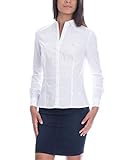 Camisa de manga larga de color blanco. Cierre con botones. Detalles en pedrería.
