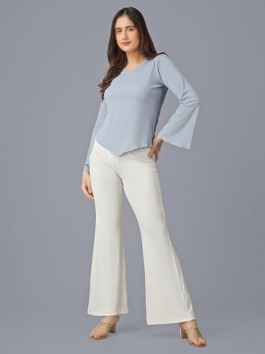 Image of Plus Size Women Top Bell Sleeve | Casual Top for Women Full Sleeve
