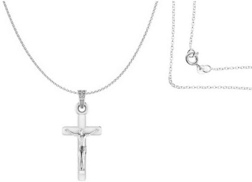 Pendentif en argent sterling 925 premium Isa-Masih Dieu Jésus ancre finely ciselé