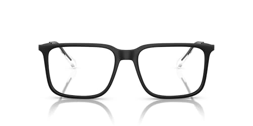 Armani Exchange A|X AX3119 Prescription Eyewear Frames, Matte Black/Demo Lens, 55 mm