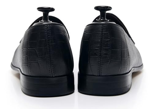 Santimon Men's Tassel Loafers Slip On Casual Dress Genuine Leather Penny Loafers Prom Wedding Formal Mocasines Business Tuxedo Shoes for Men4