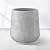 Kante 15.3" Dia Round Concrete Planter, Outdoor Indoor Large Plant Pots Containers with Drainage Hole and Rubber Plug for Home Garden Patio, Gray Concrete