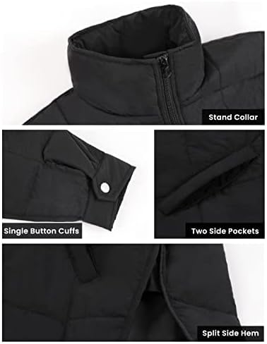 Huaqiao Womens Quilted Puffer Jackets Lightweight Zip up Short Winter Coat with Pockets - Image 6