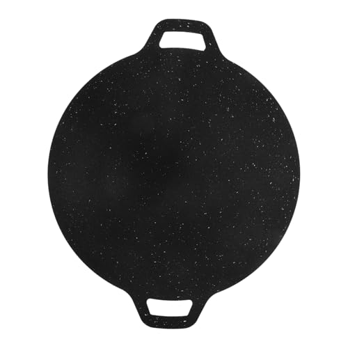 KONTONTY Piastra Per Griglia Antiaderente Rotonda Per Barbecue Teglia Per Grigliare Per Barbecue Teglia Antiaderente Per Grigliare Multiuso Piastra Per Bistecche